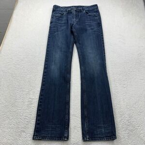 Robert Graham Jeans Mens Slim Fit Dark Wash Denim Pants Size 32x34